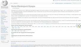 
							         Portal:Pferdesport/Olympia – Wikipedia								  
							    