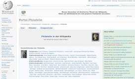
							         Portal:Philatelie – Wikipedia								  
							    