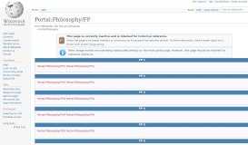 
							         Portal:Philosophy/FP - Wikipedia								  
							    