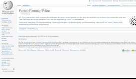 
							         Portal:Planung/Fokus – Wikipedia								  
							    