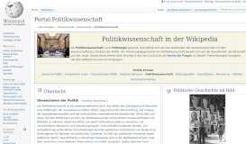 
							         Portal:Politikwissenschaft – Wikipedia								  
							    