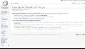 
							         Portal:Região Sul do Brasil/Transportes – Wikipédia, a enciclopédia livre								  
							    