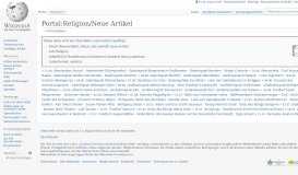 
							         Portal:Religion/Neue Artikel – Wikipedia								  
							    