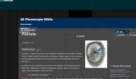 
							         Portals | 4E Planescape Wikia | FANDOM powered by Wikia								  
							    