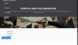 
							         Portals and Collaboration - Microsoft SharePoint Development. - Tallan								  
							    