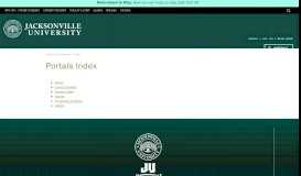 
							         Portals Index | Jacksonville University in Jacksonville, Fla.								  
							    