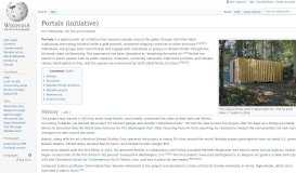
							         Portals (initiative) - Wikipedia								  
							    