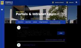 
							         Portals & Intranet Login – Emmaus College								  
							    