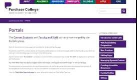 
							         Portals • LiveWhale CMS Help • Purchase College								  
							    