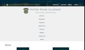 
							         Portals - Notre Dame Academy								  
							    