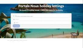 
							         Portals Nous, ES holiday lettings: Villas & more | HomeAway								  
							    