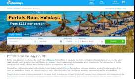 
							         Portals Nous Holidays 2019 | Holidays from £239pp | loveholidays.com								  
							    