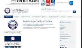 
							         Portals Nous Medical Centre | Superyacht Services Guide								  
							    