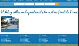 
							         Portals Nous villas and apartments | Holiday villas and apartments to ...								  
							    