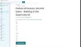 
							         Portals of Heaven, Ancient Gates - Walking in the Supernatural - Scribd								  
							    