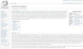 
							         Portals of Prayer - Wikipedia								  
							    