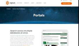 
							         Portals | Opus								  
							    