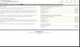 
							         Portals - Oracle Application Server Documentation - Oracle Help Center								  
							    