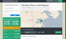 
							         Portals Place in Hartlepool - Opening hours								  
							    