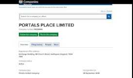 
							         PORTALS PLACE LIMITED - Overview (free company information from ...								  
							    