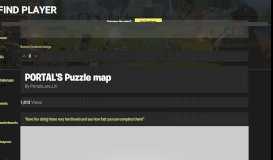 
							         PORTAL'S Puzzle map - Fortnite Creative - Fortnite Tracker								  
							    