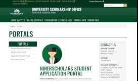 
							         Portals | University Scholarship Office | UNC Charlotte								  
							    