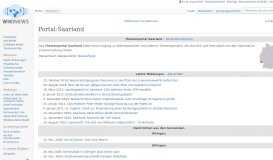 
							         Portal:Saarland – Wikinews, die freie Nachrichtenquelle								  
							    