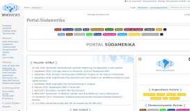 
							         Portal:Südamerika – Wikinews, die freie Nachrichtenquelle								  
							    