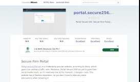 
							         Portal.secure256.com website. Secure Firm Portal.								  
							    