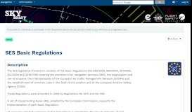 
							         Portal:SES Basic Regulations - SKYbrary Aviation Safety								  
							    