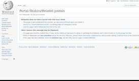 
							         Portal:Shakira/Related portals - Wikipedia								  
							    