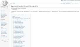 
							         Portal:Sharks/Selected articles - Wikipedia								  
							    