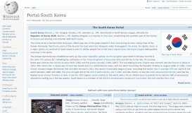 
							         Portal:South Korea - Wikipedia								  
							    