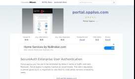 
							         Portal.spplus.com website. SecureAuth Enterprise User Authentication.								  
							    