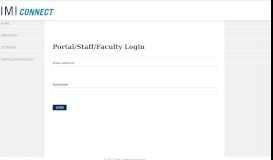
							         Portal/Staff/Faculty Login - IMI CONNECT - University of Toronto								  
							    