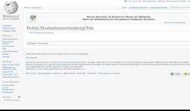 
							         Portal:Studentenverbindung/Tab – Wikipedia								  
							    