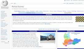 
							         Portal:Surrey - Wikipedia								  
							    
