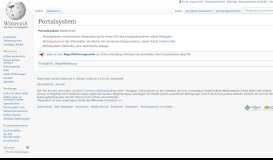 
							         Portalsystem – Wikipedia								  
							    