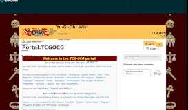 
							         Portal:TCGOCG | Yu-Gi-Oh! | FANDOM powered by Wikia - Yugioh Wikia								  
							    