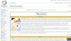 
							         Portal:Tocantins – Wikipédia, a enciclopédia livre								  
							    