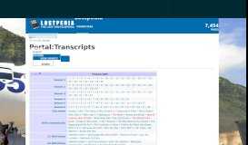 
							         Portal:Transcripts | Lostpedia | FANDOM powered by Wikia								  
							    