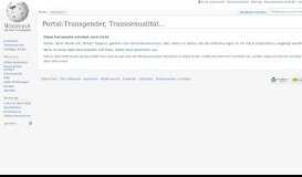 
							         Portal:Transgender, Transsexualität und Geschlechtervielfalt - Wikipedia								  
							    