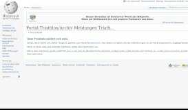 
							         Portal:Triathlon/Archiv Meldungen Triathlon – Wikipedia								  
							    
