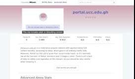 
							         Portal.ucc.edu.gh website. Student Login.								  
							    