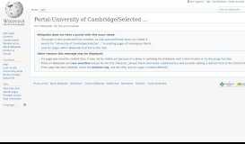 
							         Portal:University of Cambridge/Selected panorama - Wikipedia								  
							    