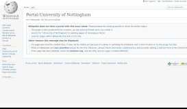 
							         Portal:University of Nottingham - Wikipedia								  
							    