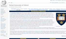 
							         Portal:University of Oxford - Wikipedia								  
							    