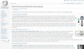 
							         Portal:Viruses/Selected miscellany - Wikipedia								  
							    