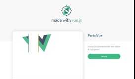 
							         PortalVue - Made with Vue.js								  
							    