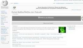 
							         Portal:Waffen/Waffen der Zukunft – Wikipedia								  
							    